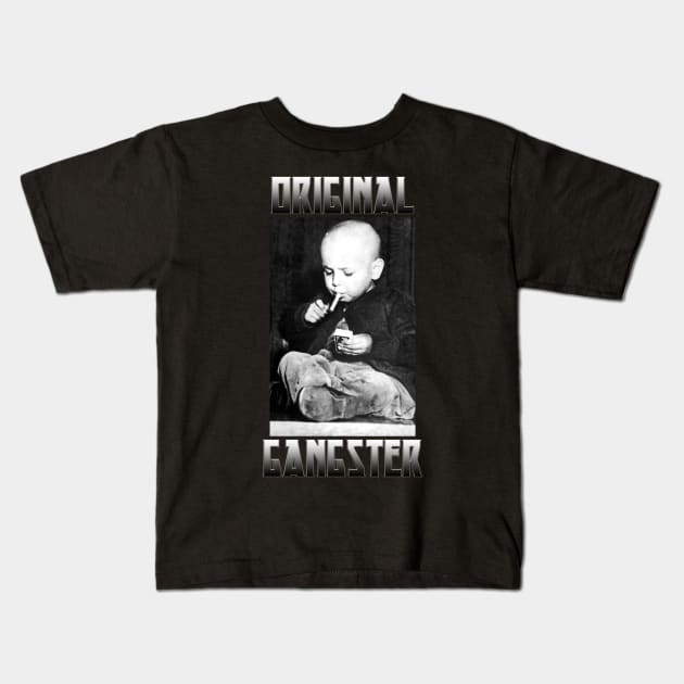 Original Gangster Meme Funny Parody Kids T-Shirt by AltrusianGrace